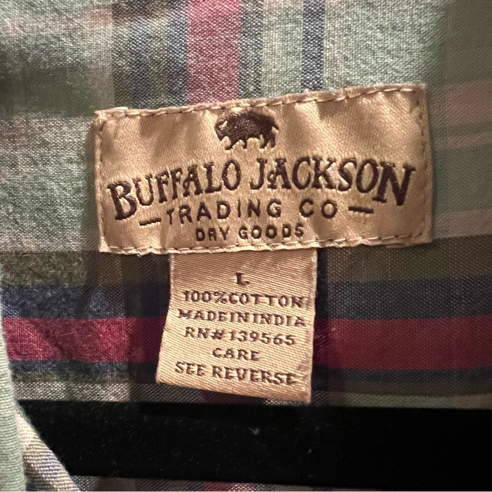 Buffalo Jackson Plaid Button Down L - Picture 4 of 4